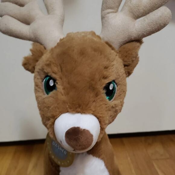 Build-a-Bear Reindeer Deer Plush Stuffed Animal BAB Dasher - Picture 3 of 8